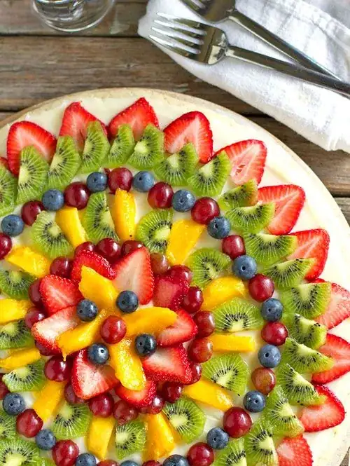 cake - fruit decorated