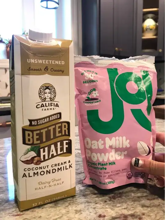 Non-dairy milk equivalents