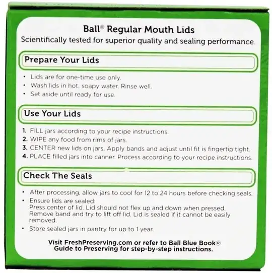 Ball Lids-back package