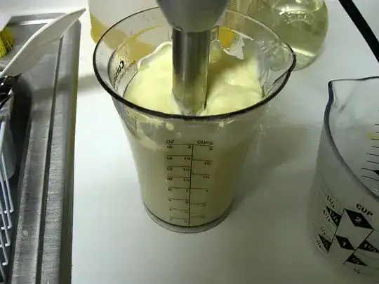 Mayo after blender