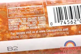 Cacique chorizo ingredients