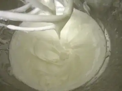 Shortening whipped with water