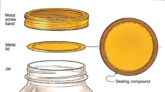 mason jar with lid system