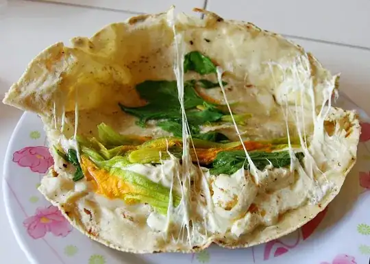 Quesadilla de flor de calabaza