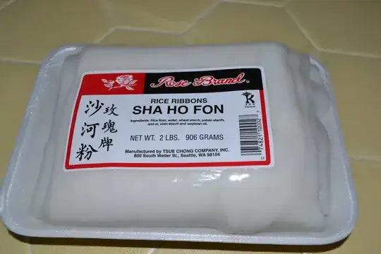 package of noodle sheets