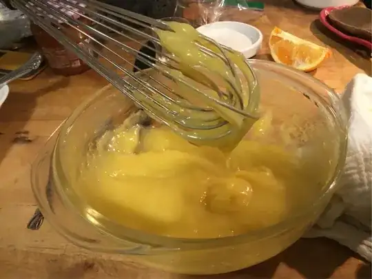Curd sticking to knife