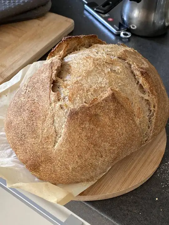 60% hydration sourdough bread