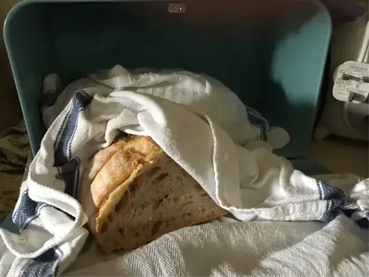 bread wrapped in cotton cloth