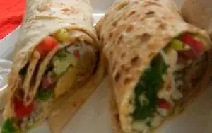 Lebanese flat bread wrap