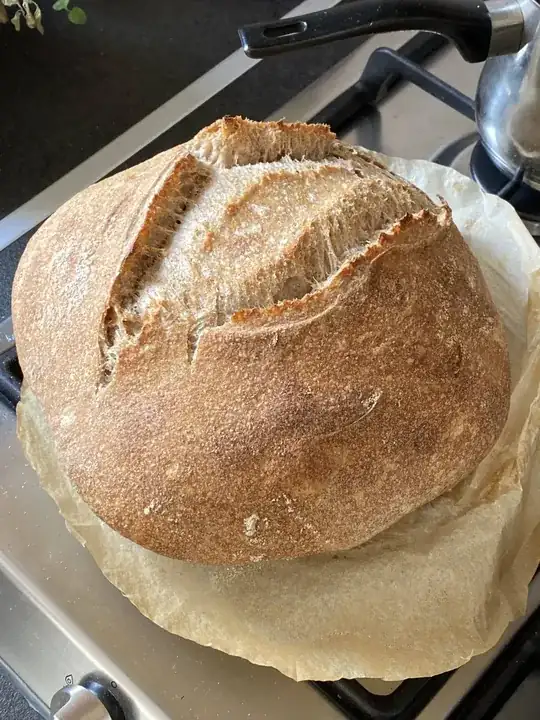 65% hydration sourdough bread