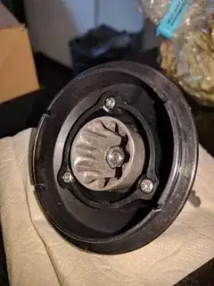 close-up of blender coupling