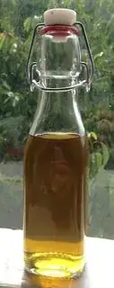 lime-peel infusion in a 250mL swing-top bottle