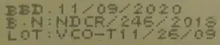 Best before date information