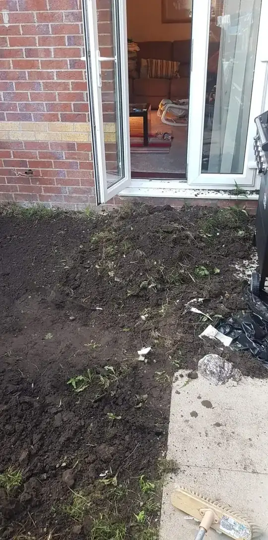 Heap of turf and soil