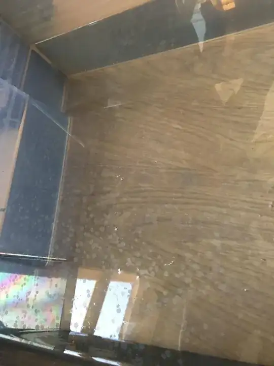 white spots on water surface