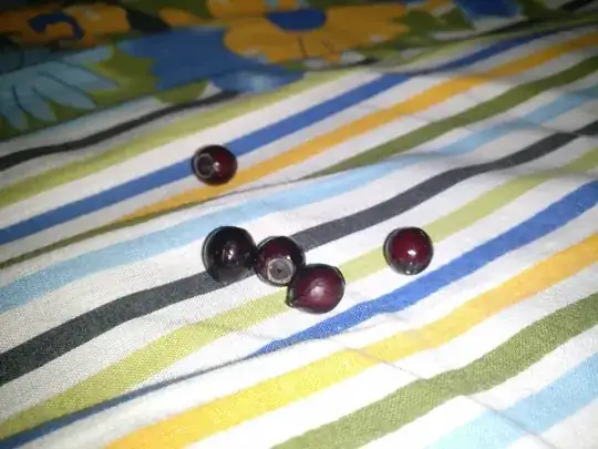 Round blackish berries