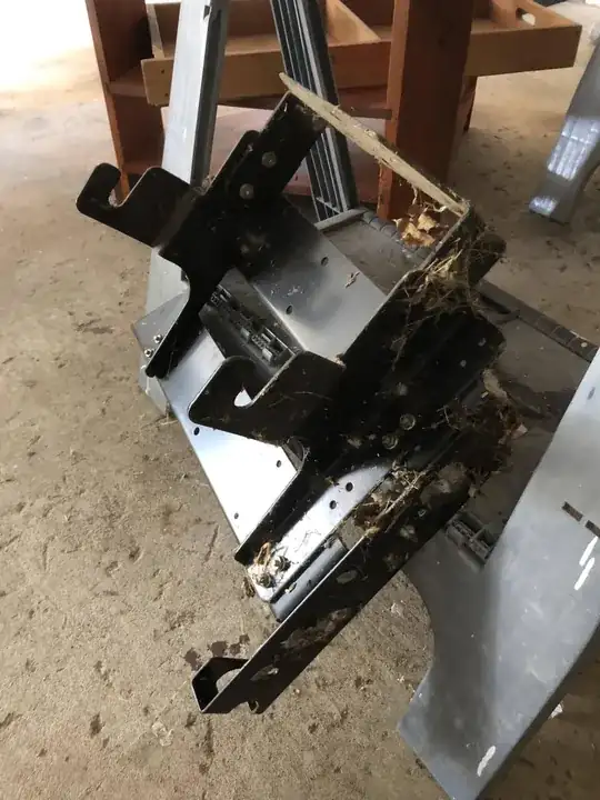 Unidentified Rider Mower rear attachment opposite side