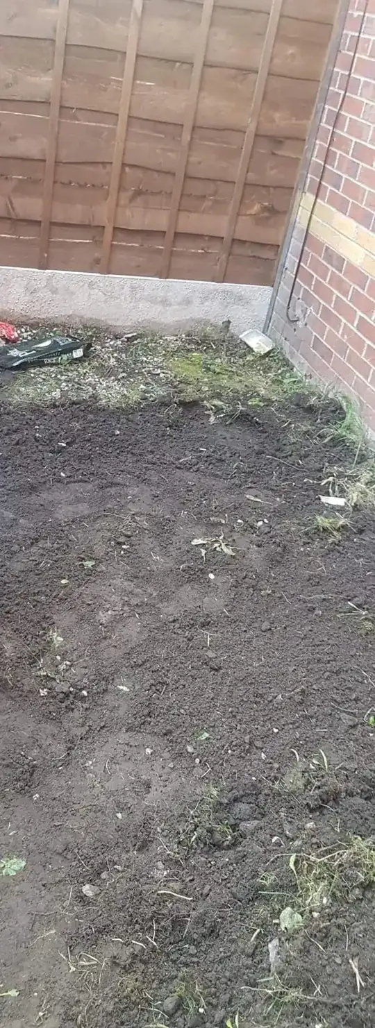 Taken out old turf