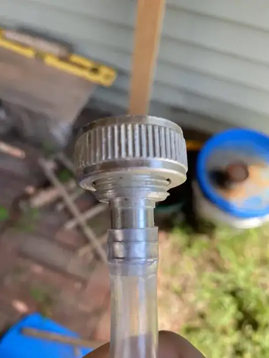 Inner tubing scooped out and reconnected
