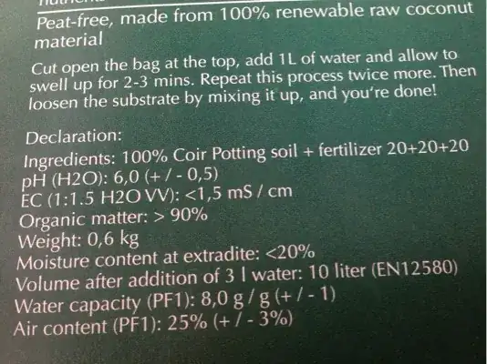 coconut soil