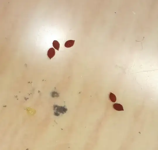 Red creatures I found on the leaves