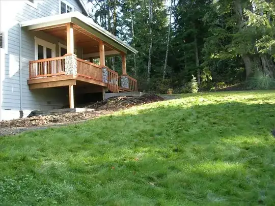 before steep lawn