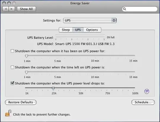 Mac server not showing correct battery level