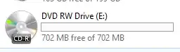 DVD RW Drive writable