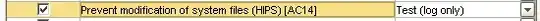 Prevent modification of system files