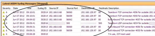 ADSM Syslog showing connection teardown