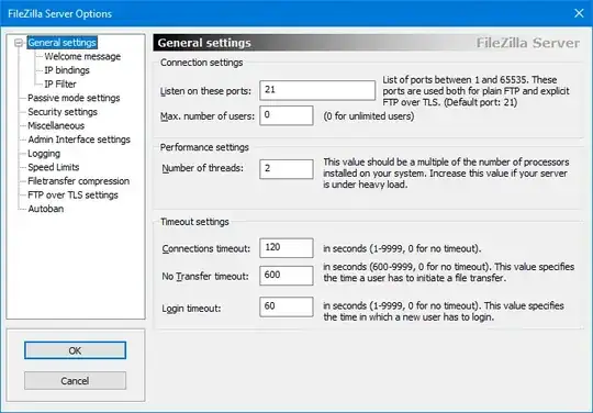 filezilla server configuration 1