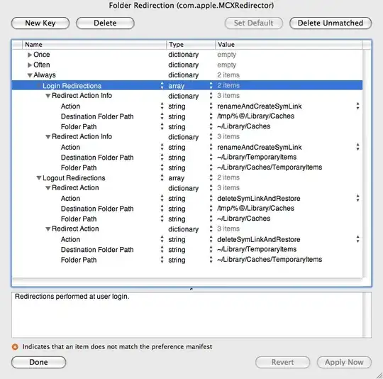 Workgroup Manager Redirection Settings