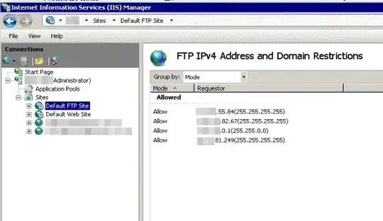 IIS Manager FTP IPv4 Address and Domain Restrictions