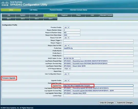 Cisco SPA50X Web GUI