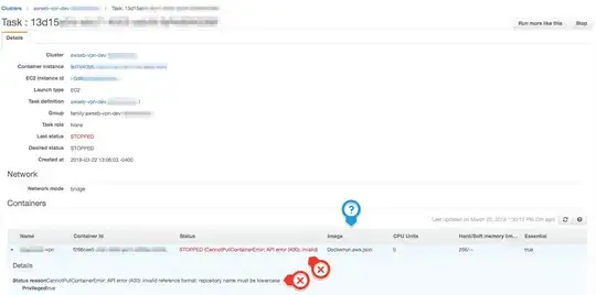invalid reference format: repository name must be lowercase