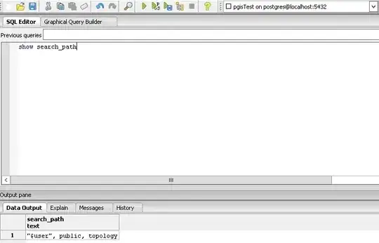 result of SHOW search_path