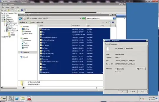 Properties of all files