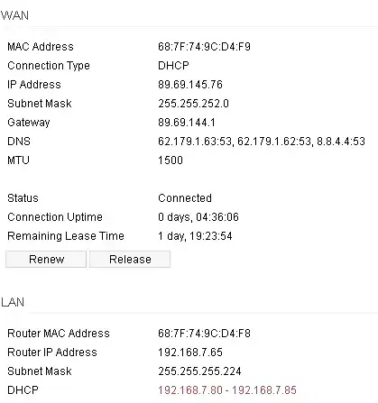 Router config