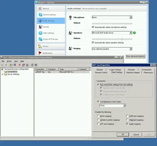 rdp and skype audio settings