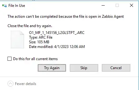 Image with error
