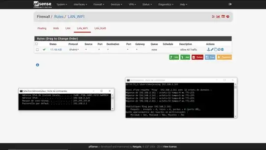 Step two - Enable the added rule - Ping OK