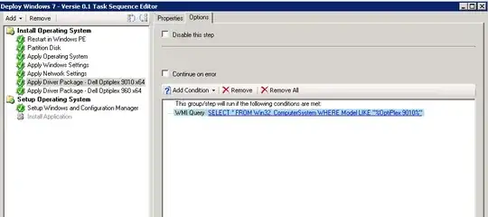 Sample WMI Query Condition