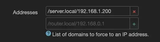 Luci Network -> DHCP and DNS -> General -> Addresses