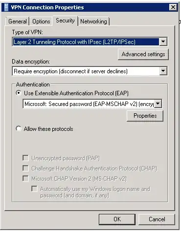 Security tab