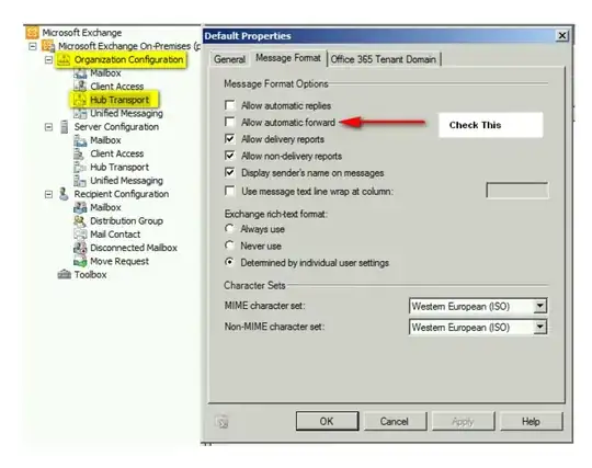 Forwarding Transport Settings