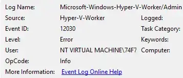 the error event ID