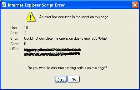Error Message