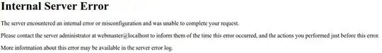 Internal Server Error