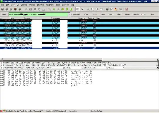 Wireshark trace