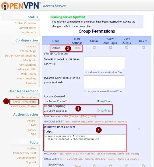 OpenVPN Windows User Connect Script